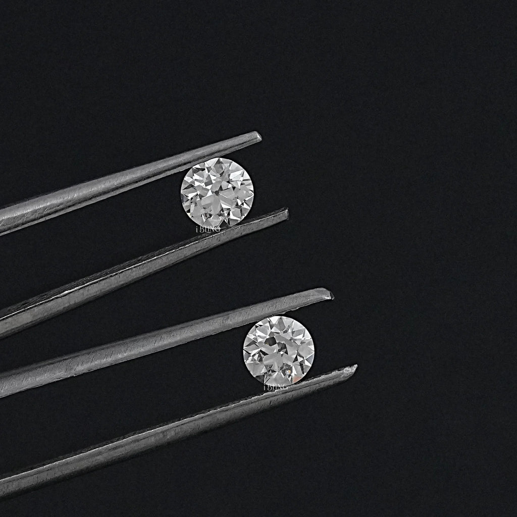 Old European Round Lab Grown Diamond Matching Pair