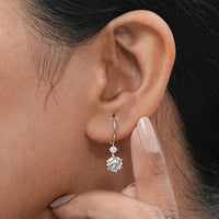 Old European Round Cut Lab Diamond Earrings