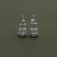 Old European Round Cut Stud Earrings