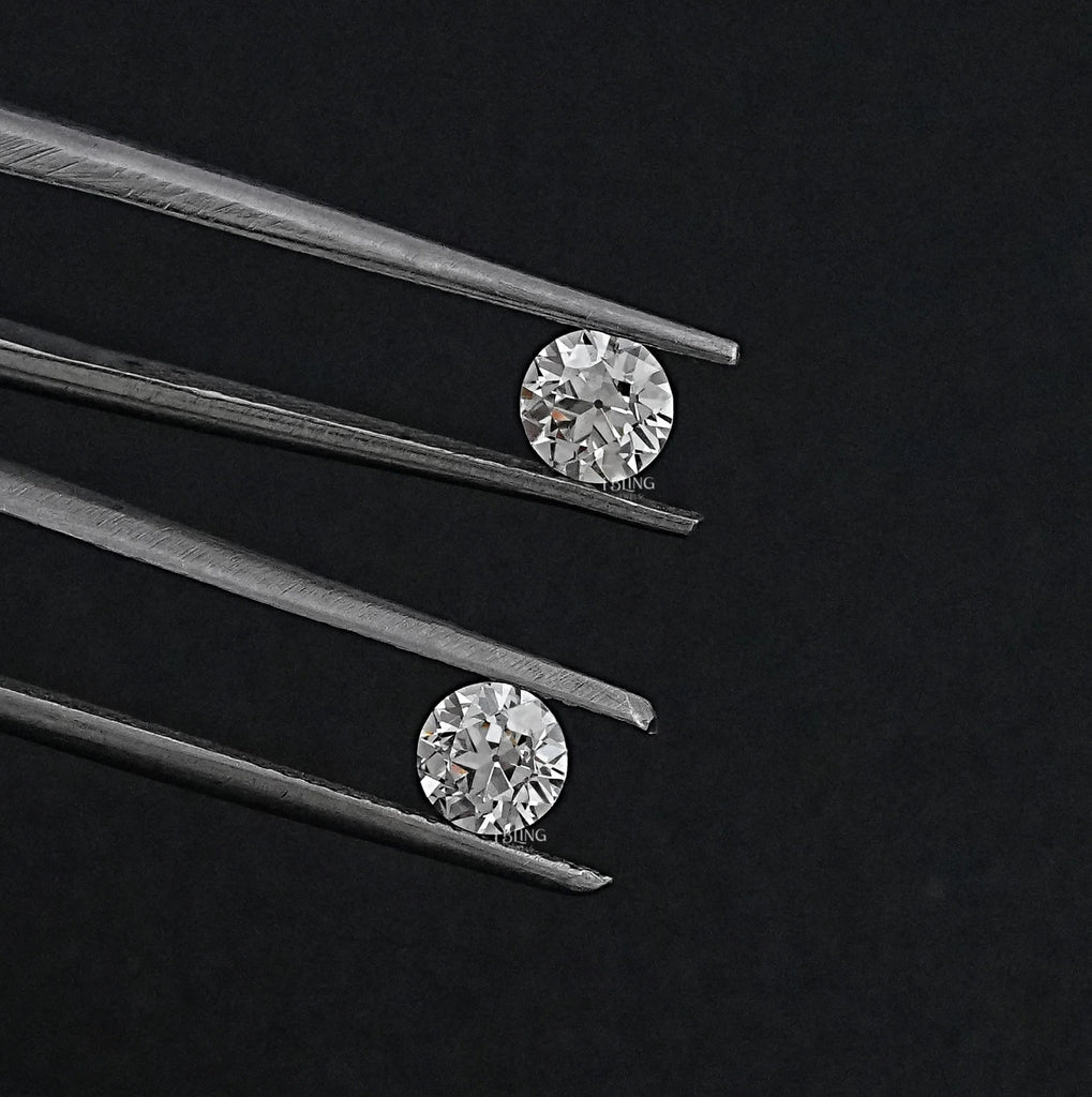 Old European Round Lab Grown Diamond Matching Pair