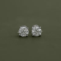 Old European Round Cut Stud Earrings