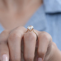 Old Mine Cushion Diamond Hidden Halo Engagement Ring