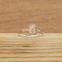 Old Mine Cushion Lab Diamond Solitaire Engagement Ring