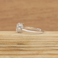 Old Mine Cushion Lab Diamond Solitaire Engagement Ring