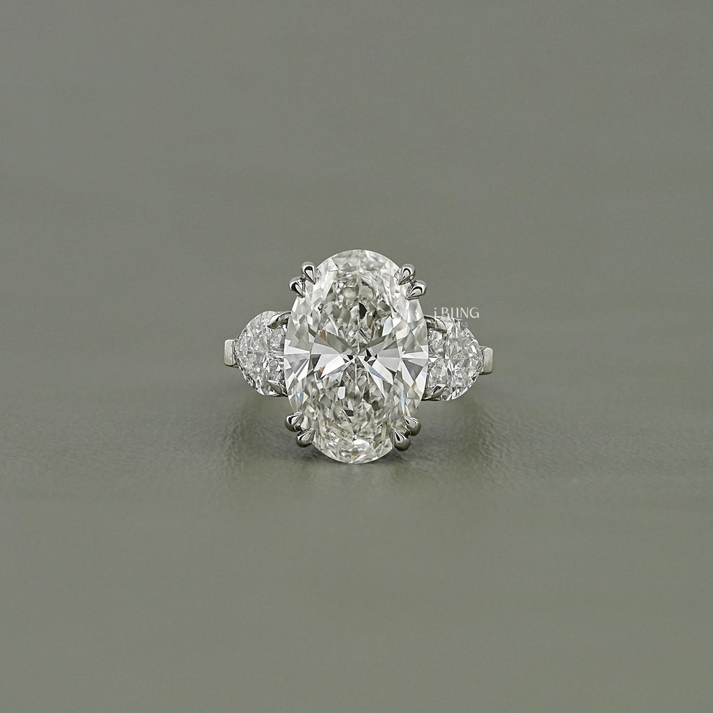 Oval And Heart Lab Grown Diamond Ring