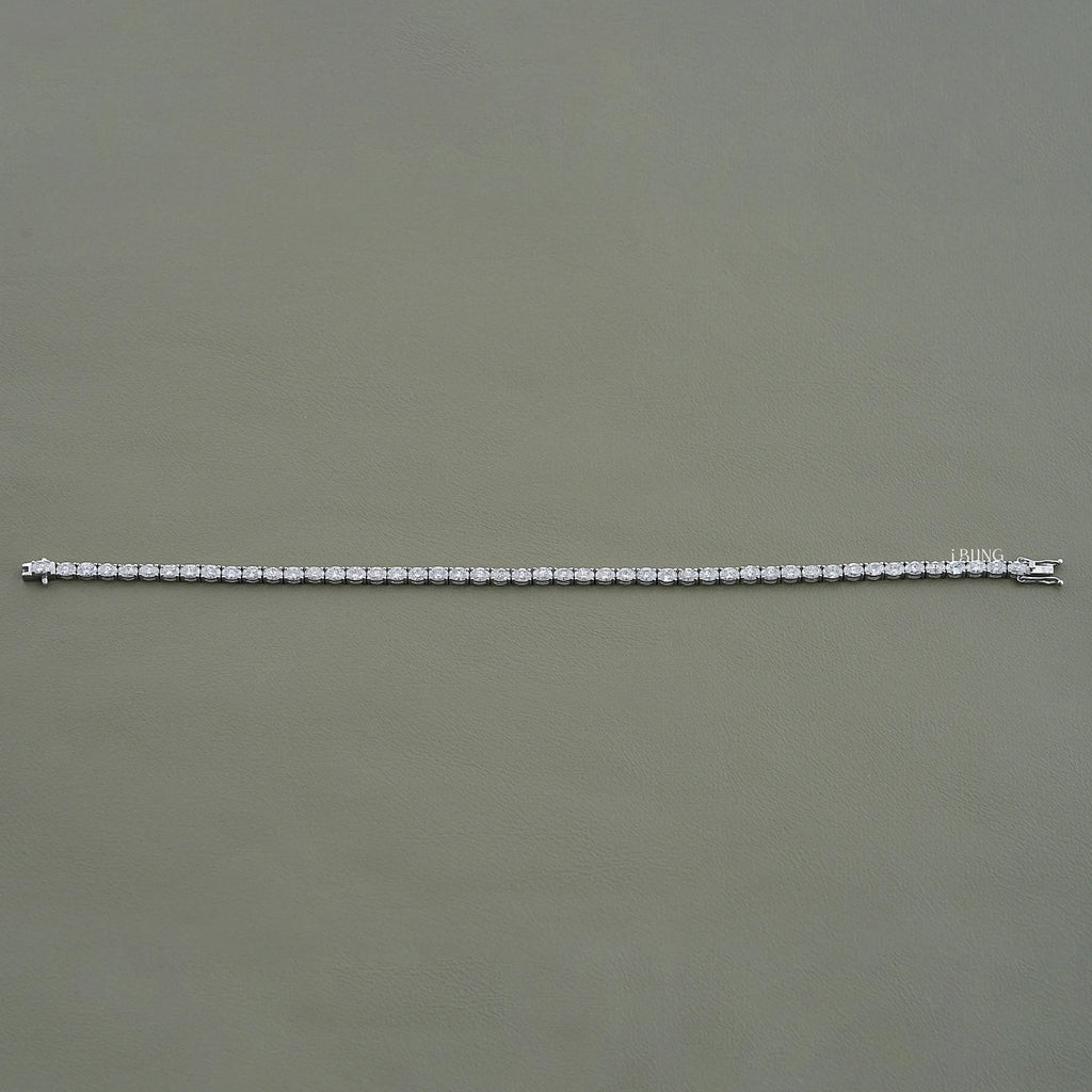 Brilliant Oval Cut Lab Diamond Tennis Bracelet