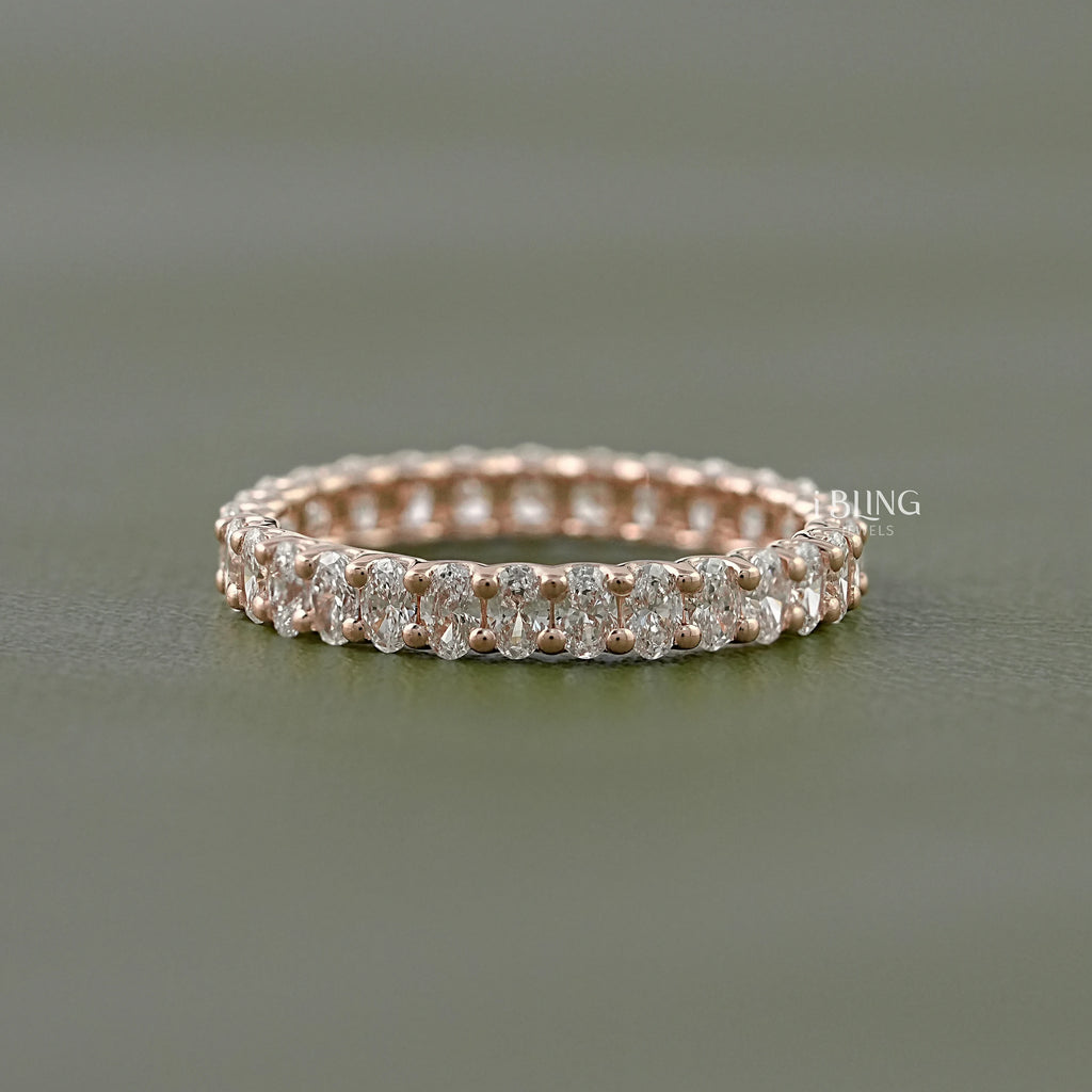 Oval Cut Lab Grown Diamond Eternity Band