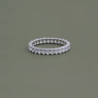 Oval Cut Lab Diamond Full Eternity Wedding Band