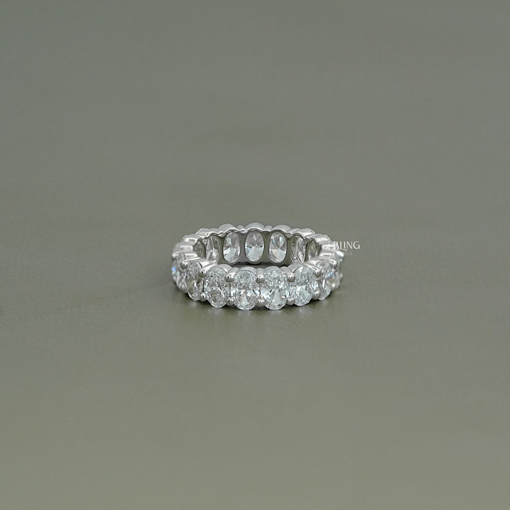 Oval Lab Grown Diamond Wedding Band