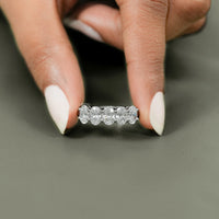 Oval Cut Lab Diamond Five Stone Ring