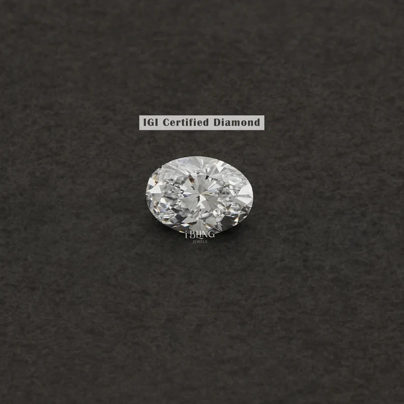 IGI Certified Oval Cut Lab Loose Diamond