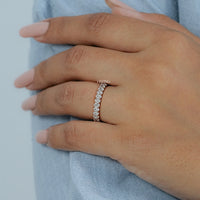 Oval Cut Lab Grown Diamond Eternity Band