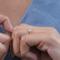 Seven Stone Oval Lab Diamond Wedding Band