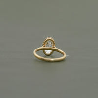 Oval Diamond Hidden Halo Engagement Ring