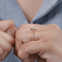 Oval Cut Lab Grown Diamond Engagement Ring