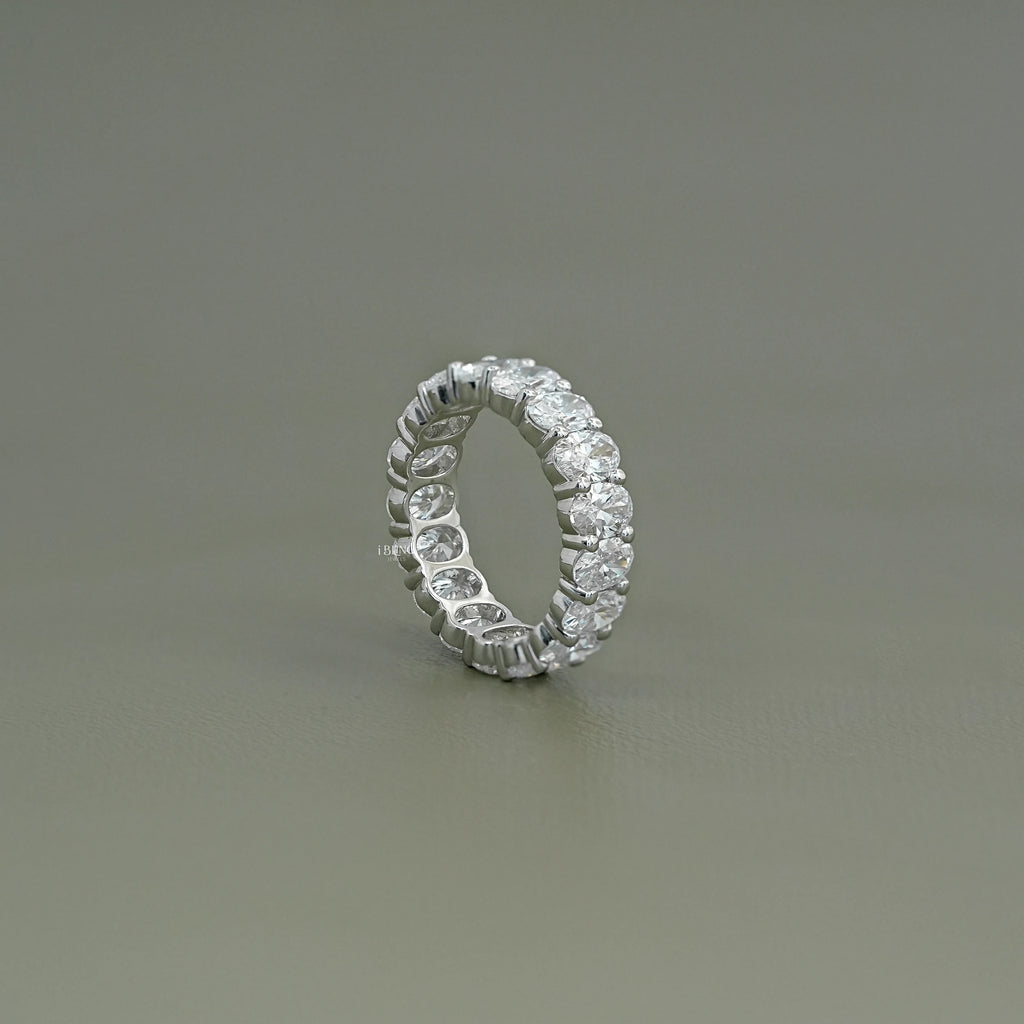 Oval Lab Grown Diamond Wedding Band