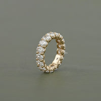Oval Lab Diamond Eternity Wedding Band
