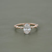 Oval Cut Lab Grown Diamond Engagement Ring