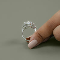 Oval Cut Lab Diamond Engagement Ring