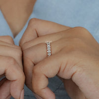 Oval Cut Lab Grown Diamond Eternity Band