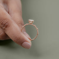 Oval Cut Lab Grown Diamond Engagement Ring