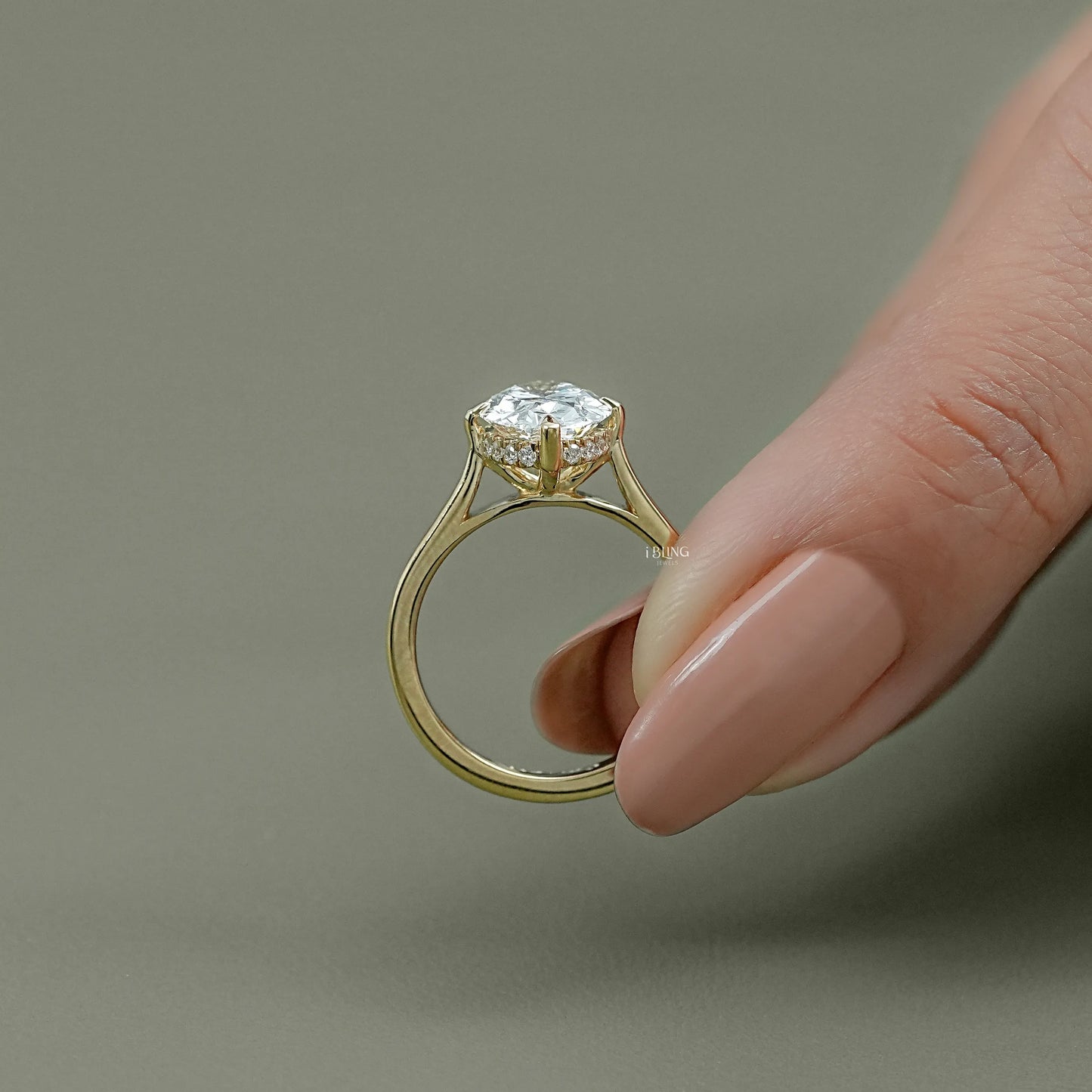 Oval Cut Lab Solitaire Diamond Engagement Ring Solitaire Ring