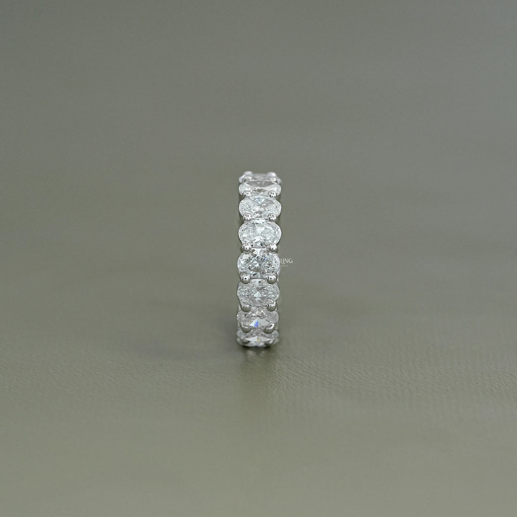 Oval Lab Grown Diamond Wedding Band