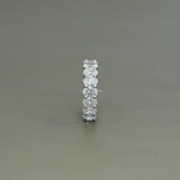 Oval Lab Grown Diamond Wedding Band