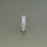 Oval Lab Grown Diamond Wedding Band