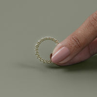 Oval Lab Diamond Full Eternity Wedding Band