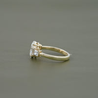 Oval Lab Diamond Staking Five Stone Ring