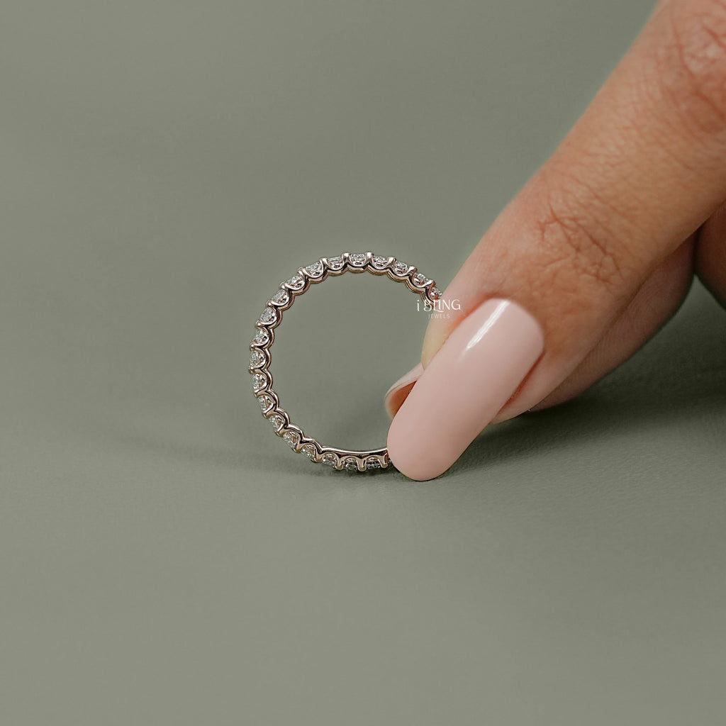 Oval Cut Lab Grown Diamond Eternity Band