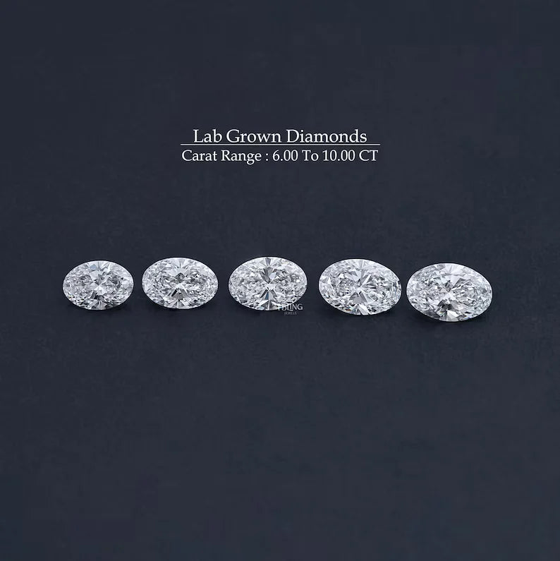 Oval Cut Lab Grown Loose Diamond