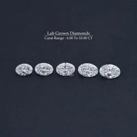 Oval Cut Lab Grown Loose Diamond