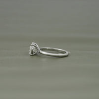 Oval Cut Lab Diamond Solitaire East West Ring