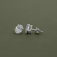 Oval Lab Diamond Stud Earrings
