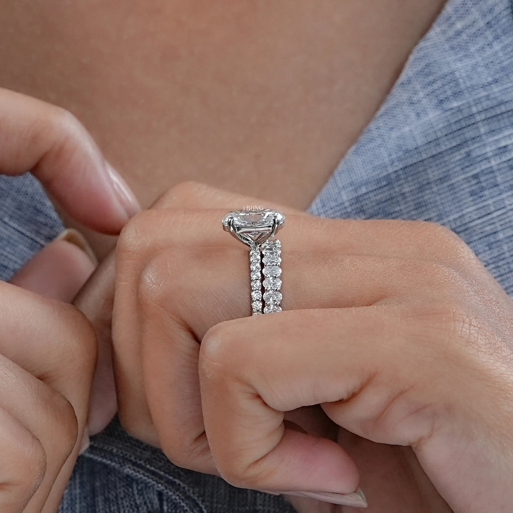 Oval Cut Solitaire Set Bridal Ring For Wedding