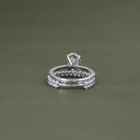 Oval Cut Solitaire Set Bridal Ring For Wedding