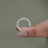 Round Diamond Pave Set Eternity Wedding Band