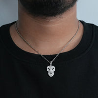 Lion Face Cut Round Lab Diamond Hip Hop Men's Pendant