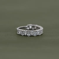 Pear Cut Diamond Up Side Down Half Eternity Band