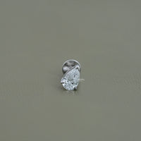 Pear Cut Lab Grown Diamond Stud Earrings