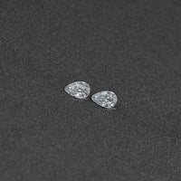 Old Mine Pear Cut CVD Diamond Matching Pair