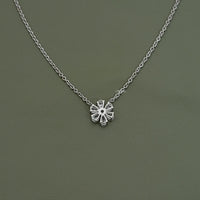 Pear Cut Lab Grown Diamond Daisy Necklace