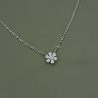 Pear Cut Lab Grown Diamond Daisy Necklace