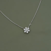 Pear Cut Lab Grown Diamond Daisy Necklace