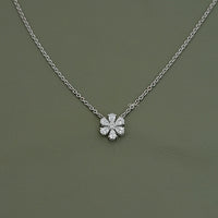 Pear Cut Lab Grown Diamond Daisy Necklace