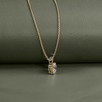 Round Cut Lab Grown Diamond Solitaire Necklace