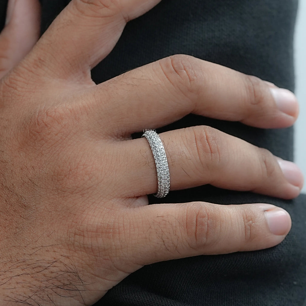 Micro Pave Diamond Eternity Band