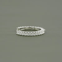 Princess Cut Lab Diamond Open Cuff Wedding Band